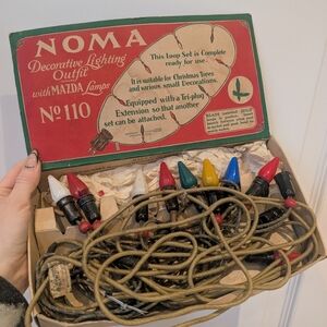 NOMA Decorative Lighting Outfit with Mazda Lamps Vintage String Lights